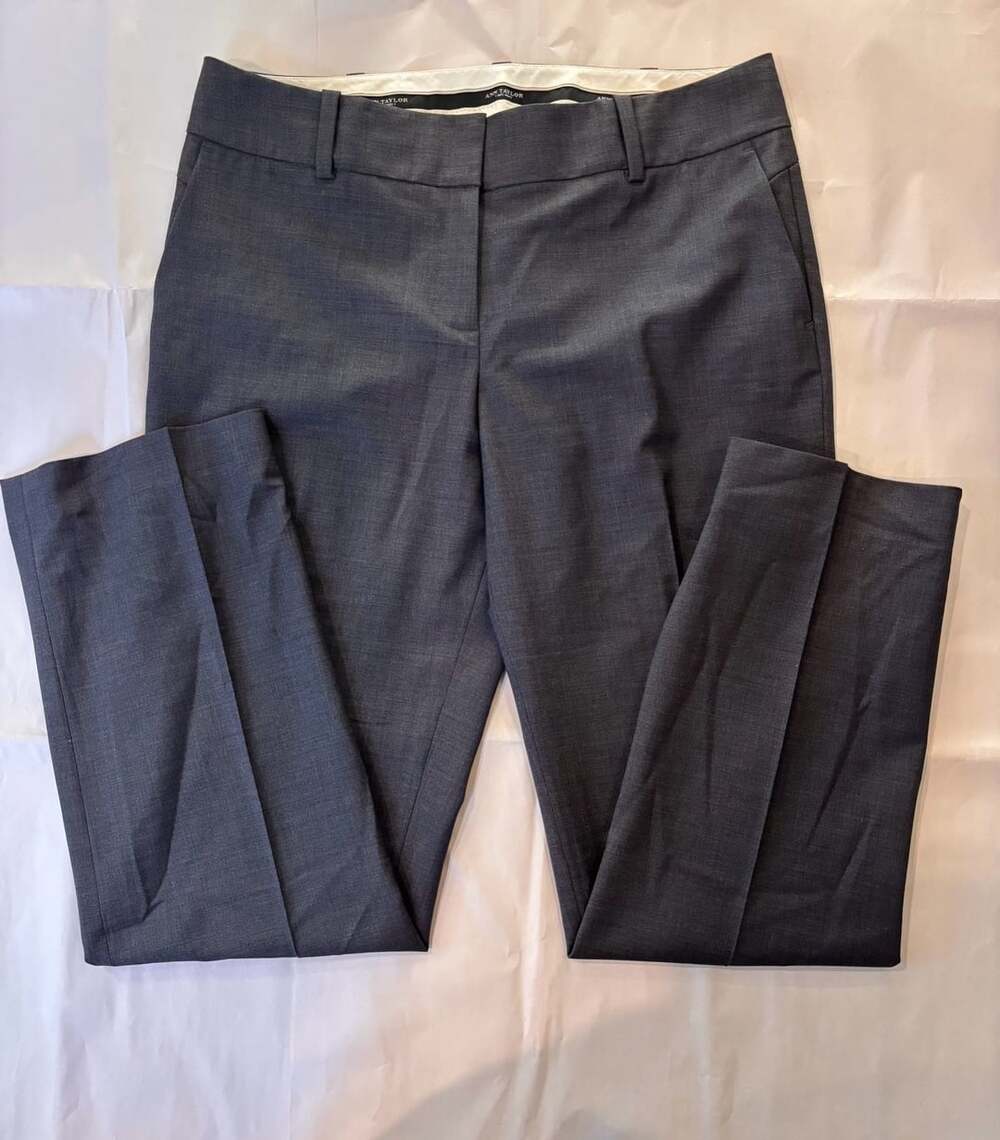Ann Taylor Dark Gray Petite Dress Pants Size 8P